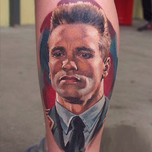彩绘肖像纹身