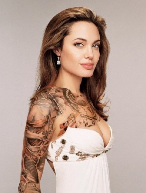 安吉丽娜·朱莉纹身