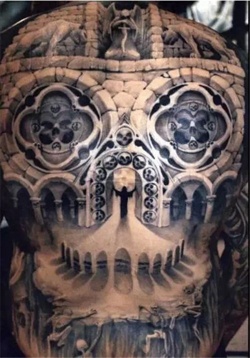 超有个性的机械纹身