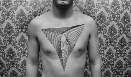 “灵性几何”纹身艺术来自以色列艺术家哈伊姆