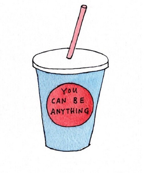 可以用来做纹身素材的小插画