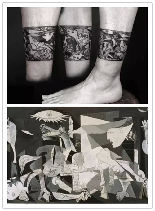 堪比世界名画的创意纹身