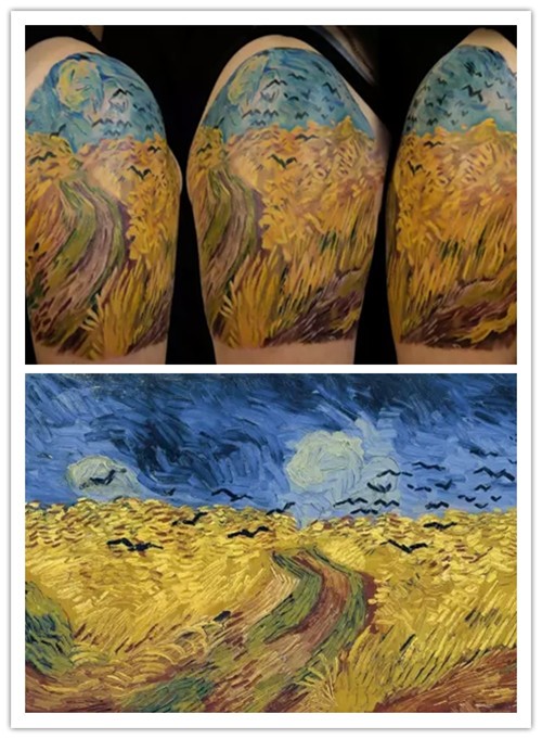 堪比世界名画的创意纹身