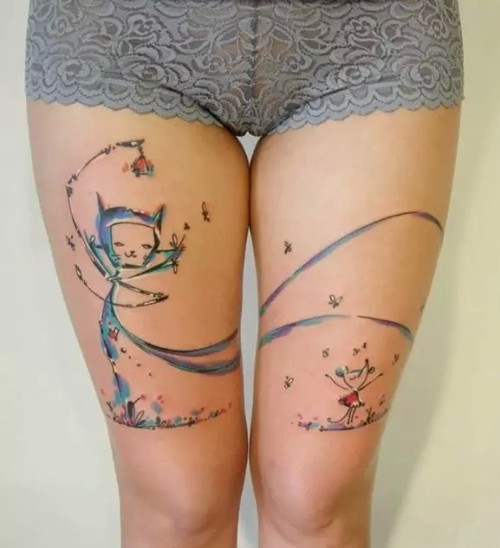 纹身师Aleksey Platunov充满童真的纹身作品