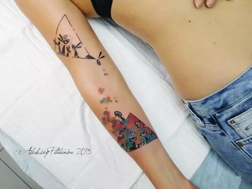 纹身师Aleksey Platunov充满童真的纹身作品