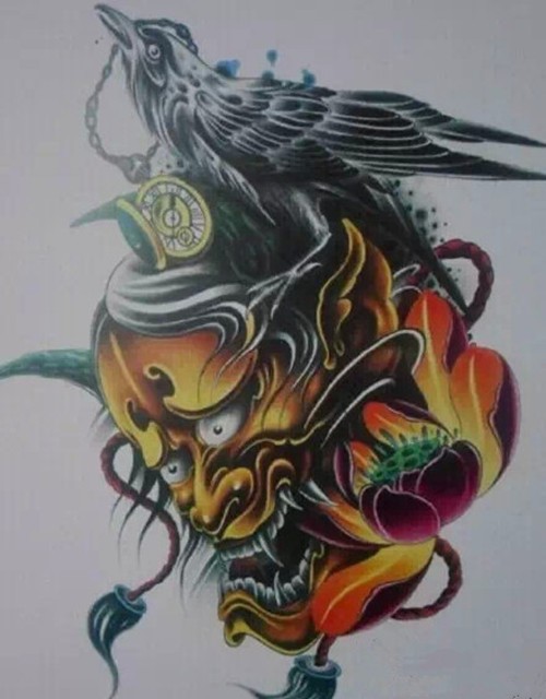 经典纹身素材之般若纹身