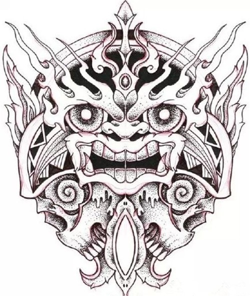 经典纹身素材之般若纹身