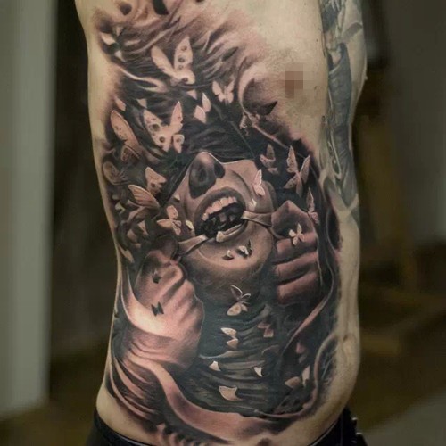 黑灰欧美纹身系列图案