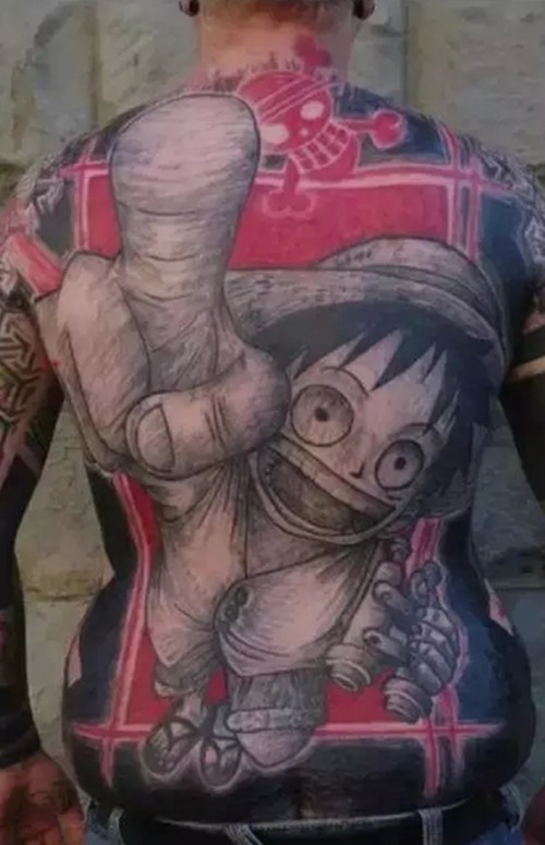 经典动漫纹身之海贼王纹身