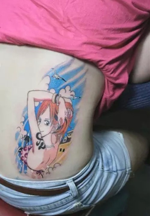 经典动漫纹身之海贼王纹身