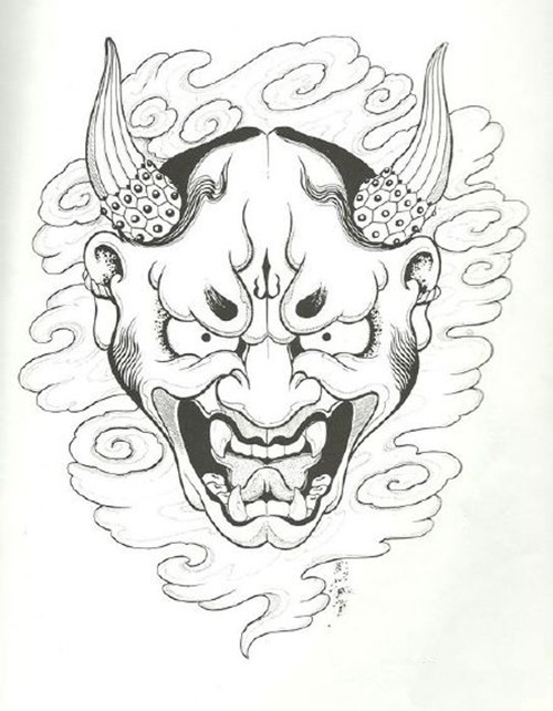 黑白般若纹身手稿