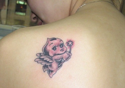 可爱的小天使纹身图案