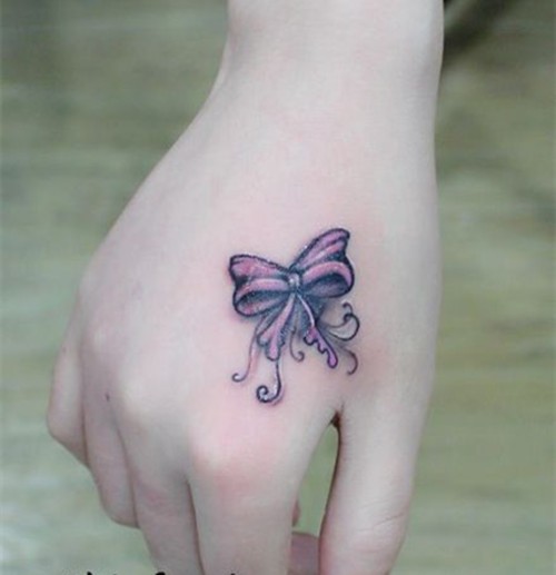 虎口小清新纹身图案