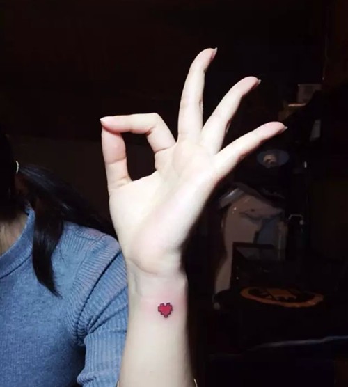 爱的印记  心形纹身图案