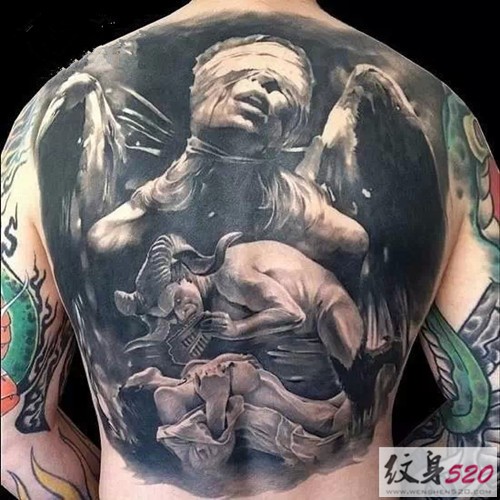男人的最爱  霸气满背纹身