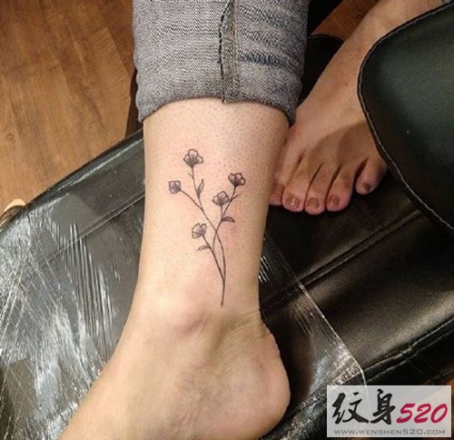 精美的脚踝小纹身图案大全