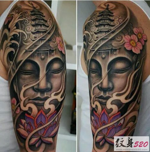 宗教素材之佛像纹身