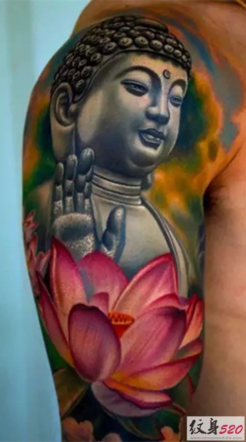 宗教素材之佛像纹身