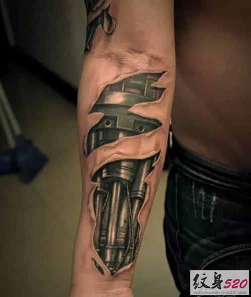 纹个不一样的机械臂