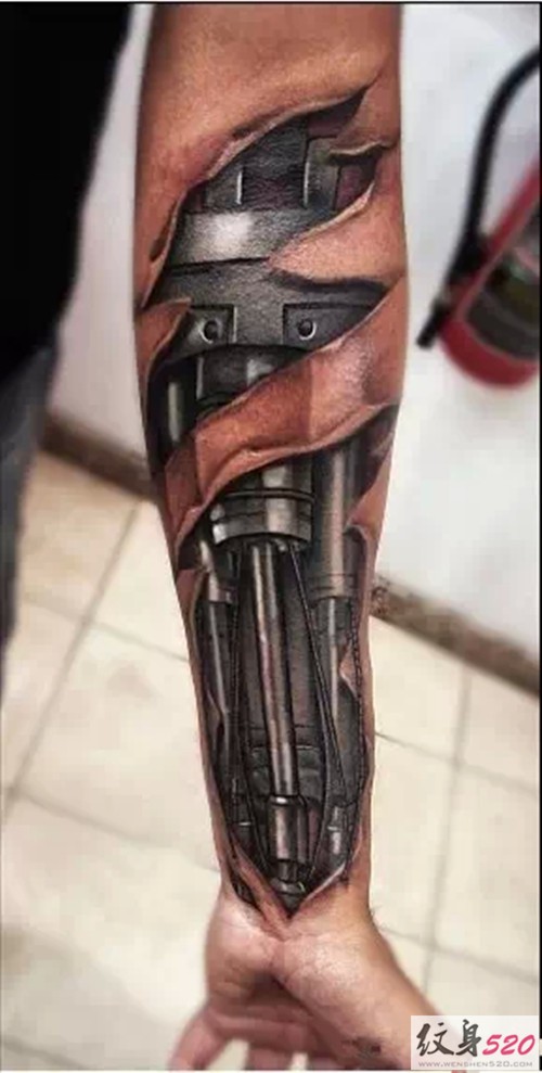 纹个不一样的机械臂