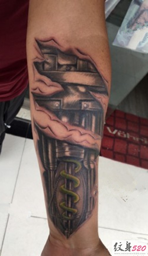 纹个不一样的机械臂