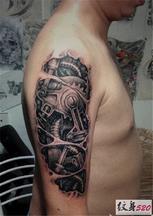 纹个不一样的机械臂