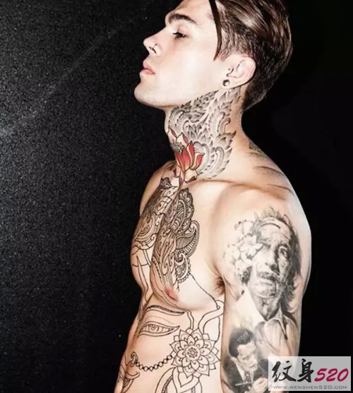 时尚新势力  帅气纹身男模