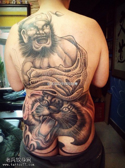经典钟馗降魔纹身谈