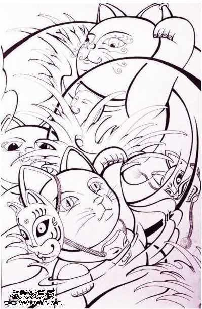 手稿大神现出来的招财猫