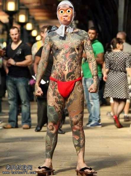 日本全身夸张纹身图案