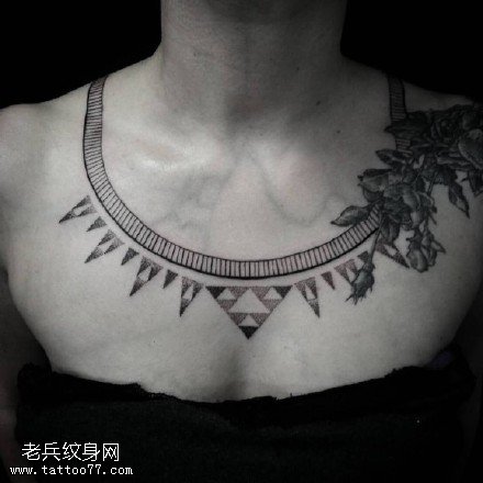 部落的项圈纹身图案