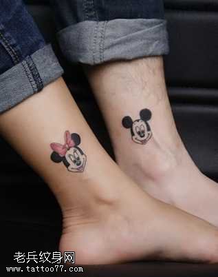 米老鼠情侣纹身图案