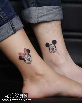 米老鼠情侣纹身图案