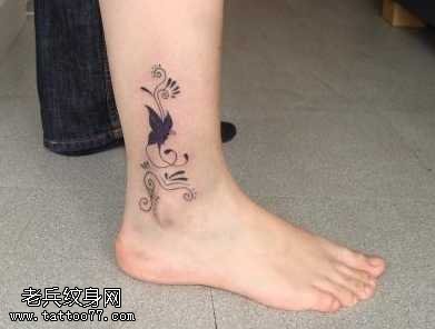 漂亮的蝴蝶图腾纹身图案