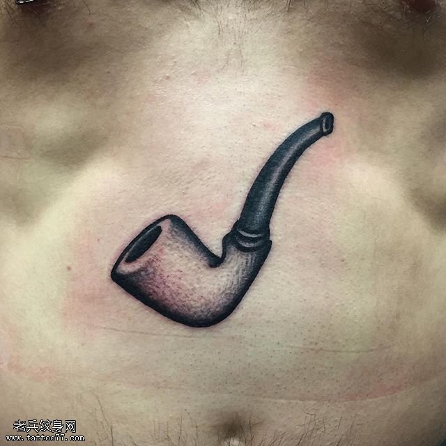腹部的烟斗纹身图案缩略频道推荐图
