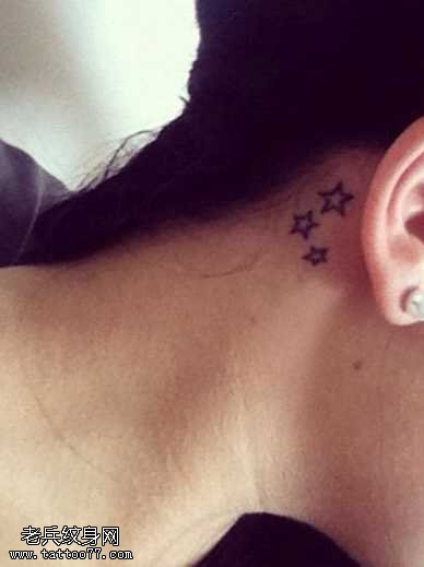 小清新星星纹身图案