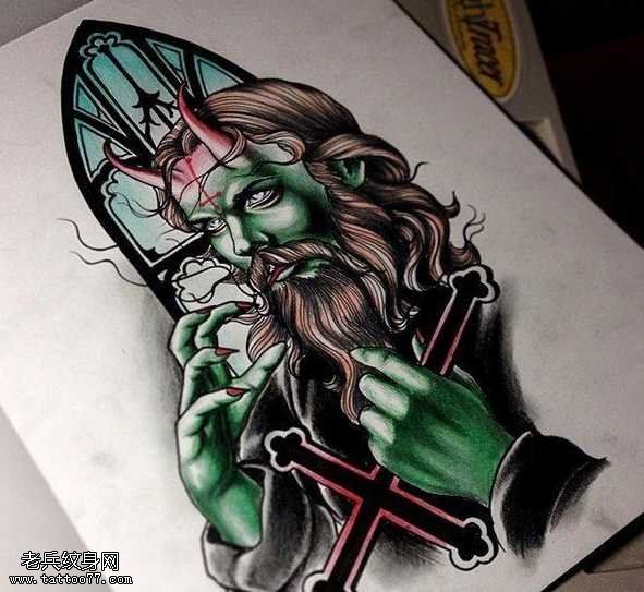 手稿一幅创意纹身图案