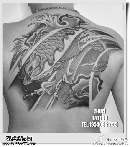 金龙鱼中国传统纹身图案