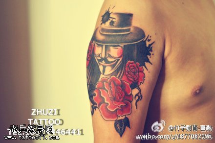 电影v字仇杀队刺客纹身图案