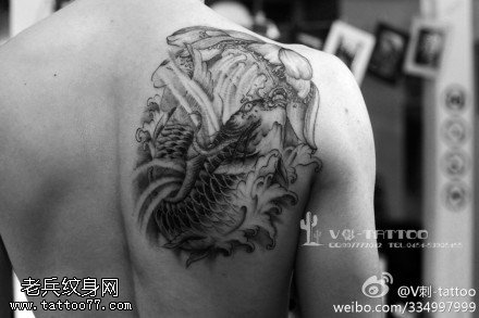 富贵吉祥鱼纹身图案