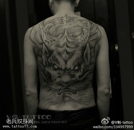 吓人霸气龙纹身图案