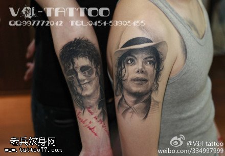 形象帅气迈克纹身图案