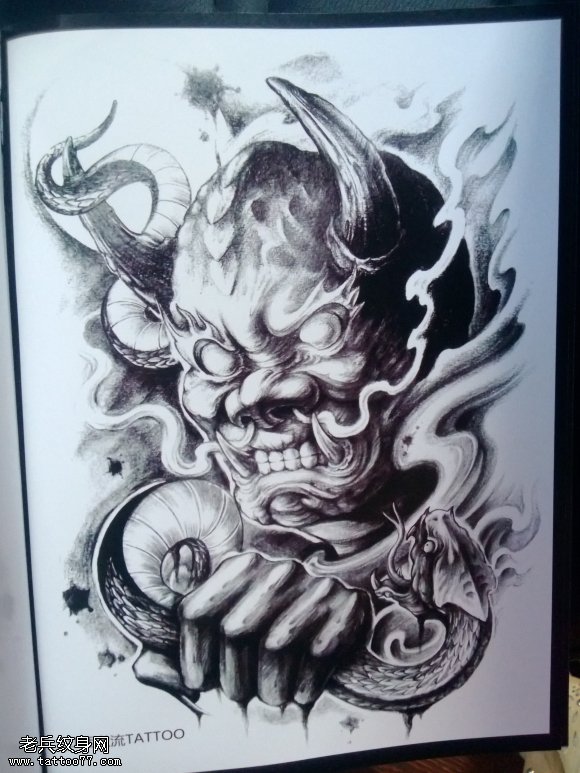 牛魔王纹身图案