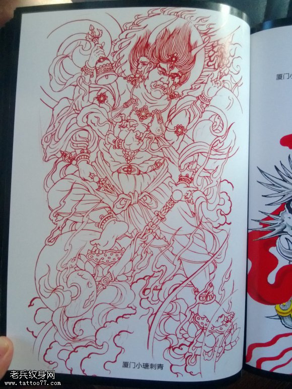 不动明王满背线条图案缩略频道推荐图