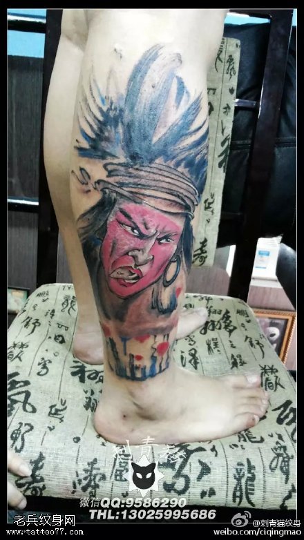 经典部落首领纹身图案