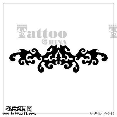 传统经典臂环手稿纹身图案