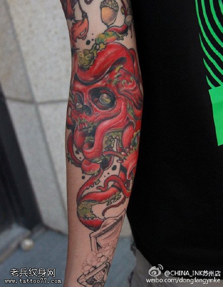 经典骷髅恶魔纹身图案