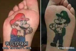 可爱的小人纹身图案