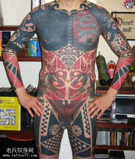 霸气的日本风格图腾纹身图案