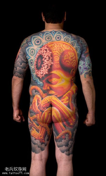 日本风格大型图腾纹身图案